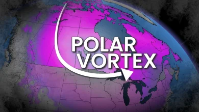 A major Arctic outbreak is building over Canada