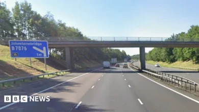 A74(M) motorway shut by 'multiple collisions' in icy conditions