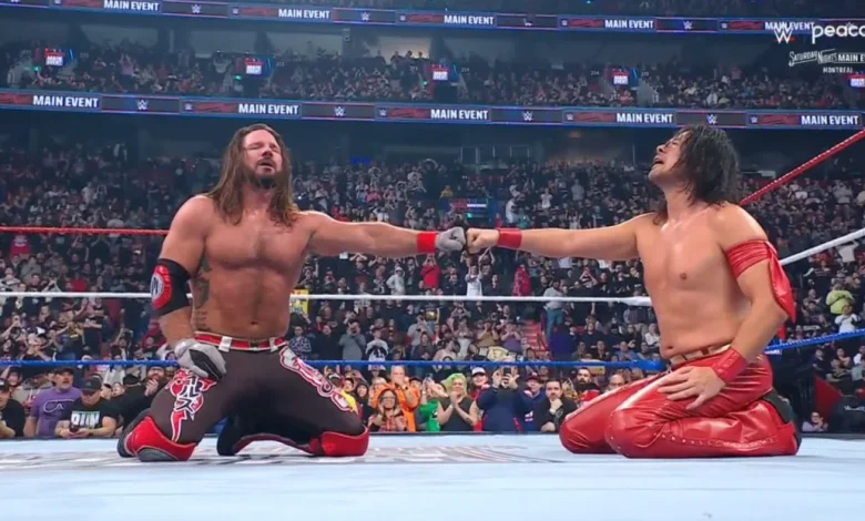 AJ Styles and Shinsuke Nakamura had a moment after their final match