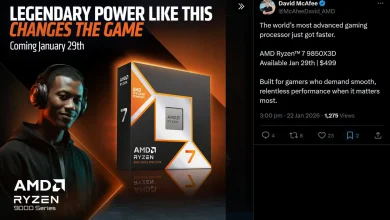 AMD Officially Confirms Ryzen 7 9850X3D MSRP: $499 - Launching on January 29