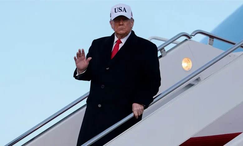 Air Force One turns around shortly after takeoff for Trump's trip to Switzerland