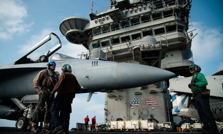 Aircraft carrier reaches Middle East, bolstering Iran options for Trump