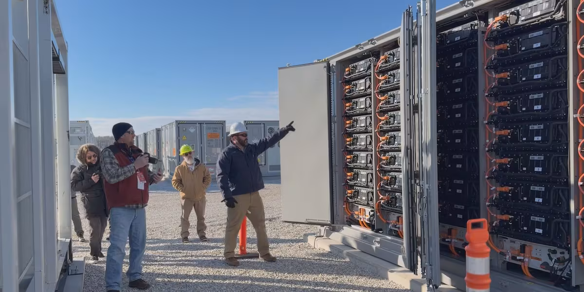 Alliant Energy conducts training at new battery storage site