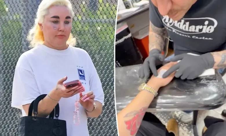 Amanda Bynes shows off new tattoo in Hollywood after flaunting 30-pound Ozempic weight loss