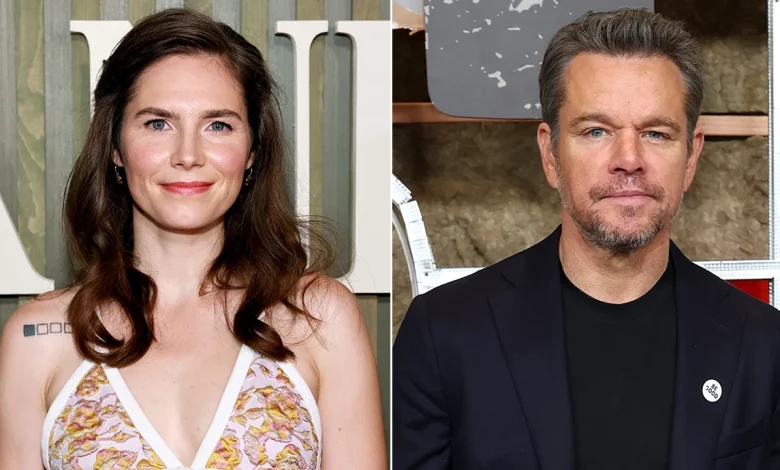 Amanda Knox fires back at Matt Damon over cancel culture jail time comments