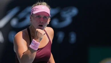 American tennis player has request for Australian Open fan who 'barked' at her in upset win