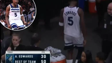 Anthony Edwards leaves Timberwolves bench midgame in shocking scene