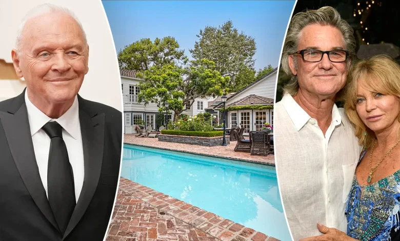 Anthony Hopkins purchases Goldie Hawn and Kurt Russell's former Pacific Palisades home for $13 million