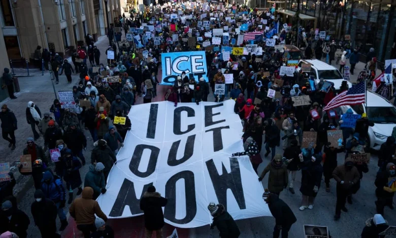 Anti-ICE Protests Take Place Nationwide