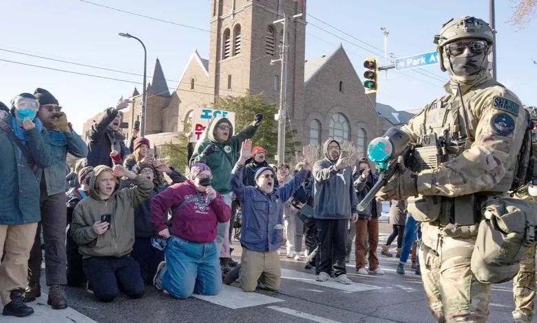 Anti-ICE mob storms Minnesota church over pastor's alleged ties to immigration enforcement