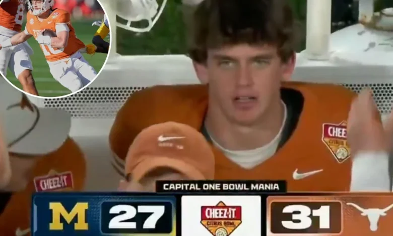 Arch Manning's NSFW remark caught on camera during Citrus Bowl win in viral scene