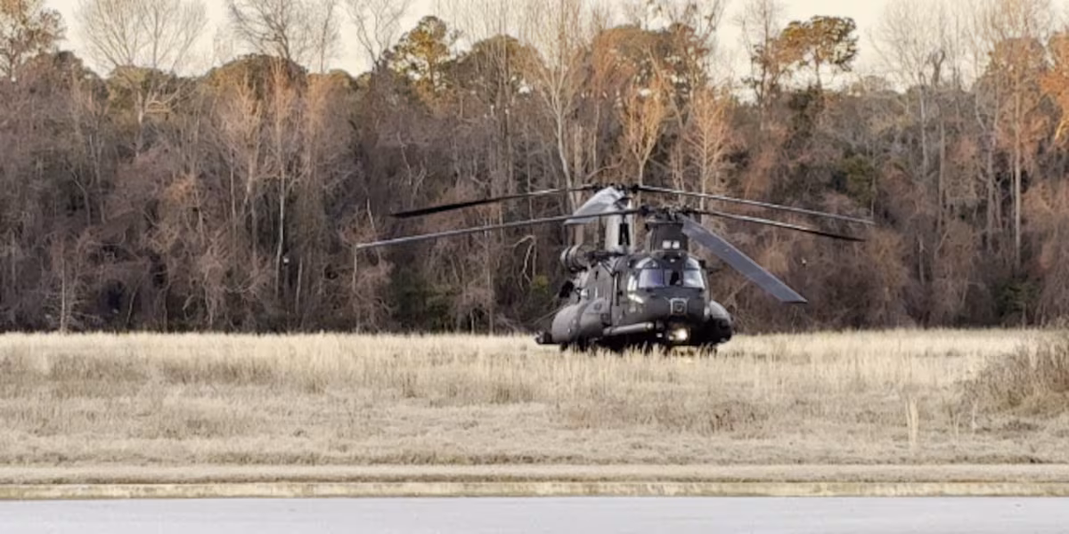 Army Chinook helicopter makes precautionary landing at Georgia Southern Armstrong Campus