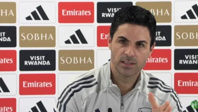 Arteta on Rice’s leadership, squad size and touchline conduct