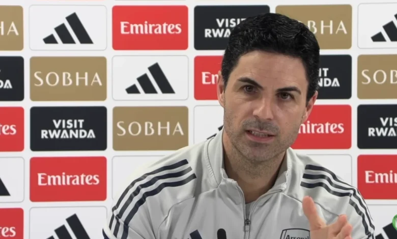 Arteta on Rice’s leadership, squad size and touchline conduct