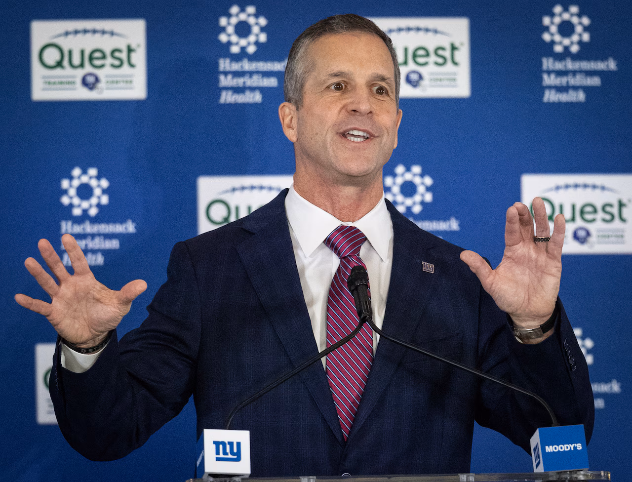 As John Harbaugh arrives, Giants fire longtime front office executive