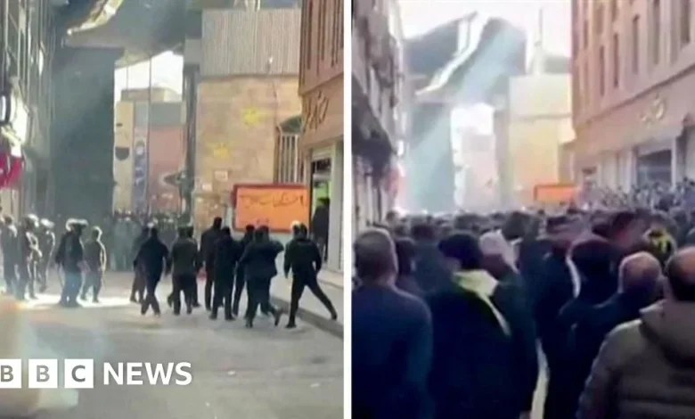 At least 35 people killed during Iran protests, rights group says