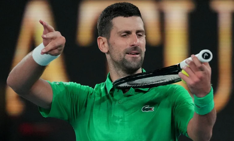 Australian Open: Novak Djokovic handed walkover through to quarter-finals after opponent Jakub Mensik pulls out through injury