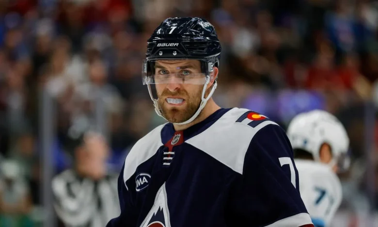 Avalanche’s Devon Toews out against Panthers with injury