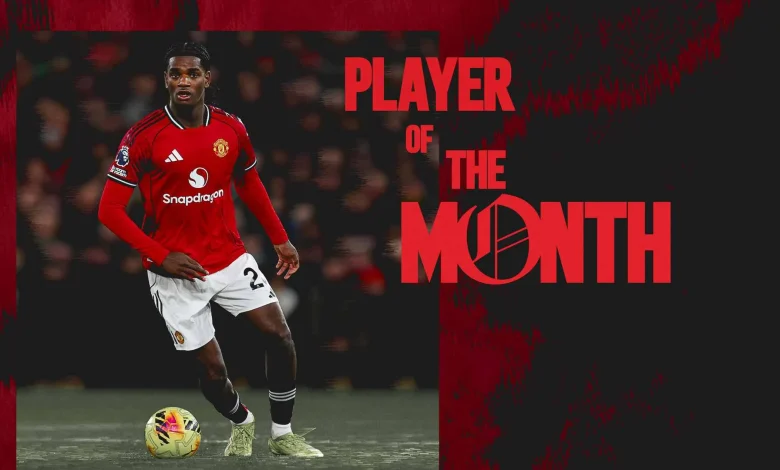 Ayden Heaven wins Man Utd Player of the Month for December 2025