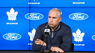 'Bad accident': Maple Leafs' Berube addresses how he got his shiner