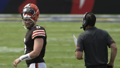 Baker Mayfield fires shot at Falcons beat writer and Kevin Stefanski