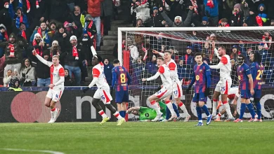 Barça caught out early against Slavia 😱