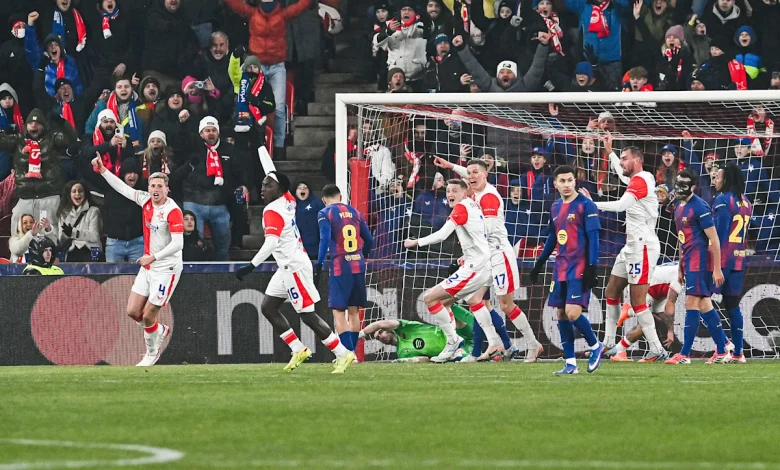 Barça caught out early against Slavia 😱