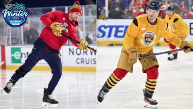 Barkov, Tkachuk ‘boost morale’ at Panthers practice on eve of Winter Classic