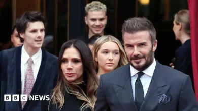 Beckhams seen together in Paris after Brooklyn row