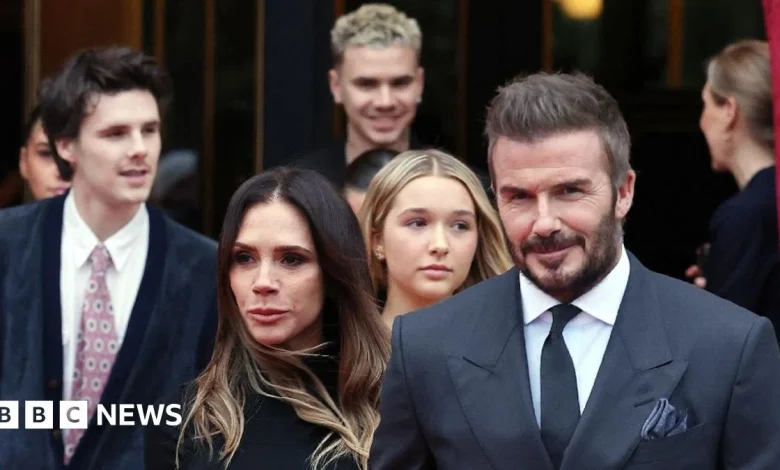 Beckhams seen together in Paris after Brooklyn row