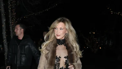 Bella Hadid Does Naked Dressing the Aspen Way