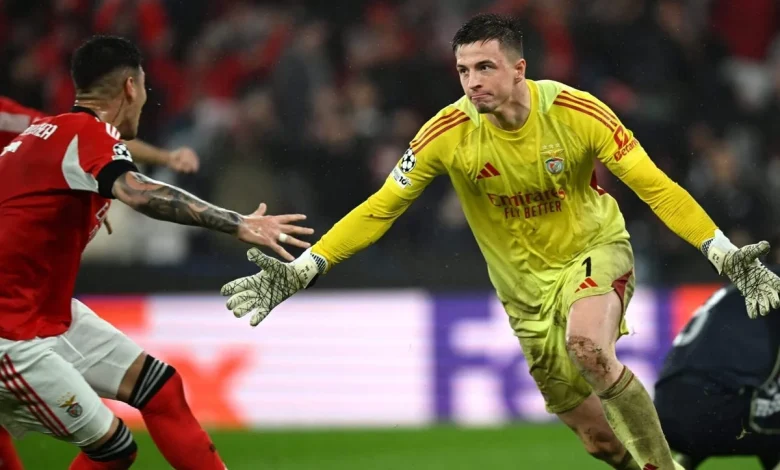 Benfica 4 Real Madrid 2: Goalkeeper Anatoliy Trubin scores as Mourinho’s side dump Madrid into the play-offs