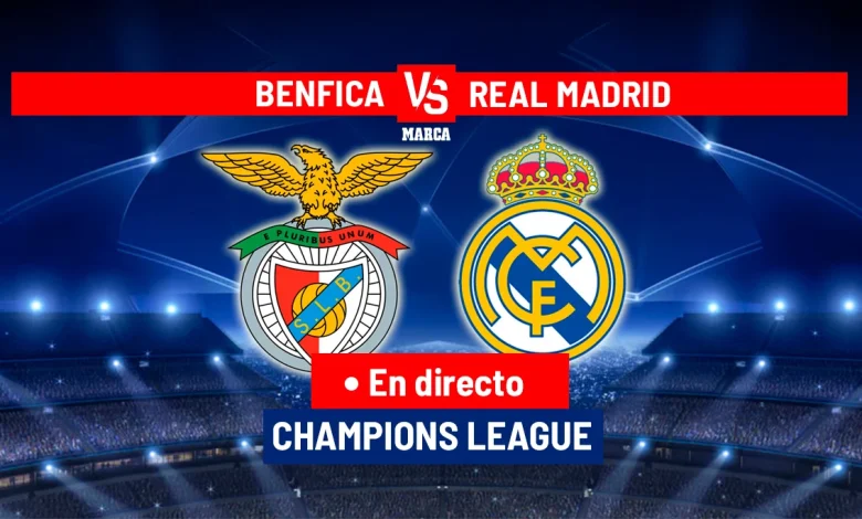 Benfica - Real Madrid en directo | Última hora de la Champions League hoy en vivo