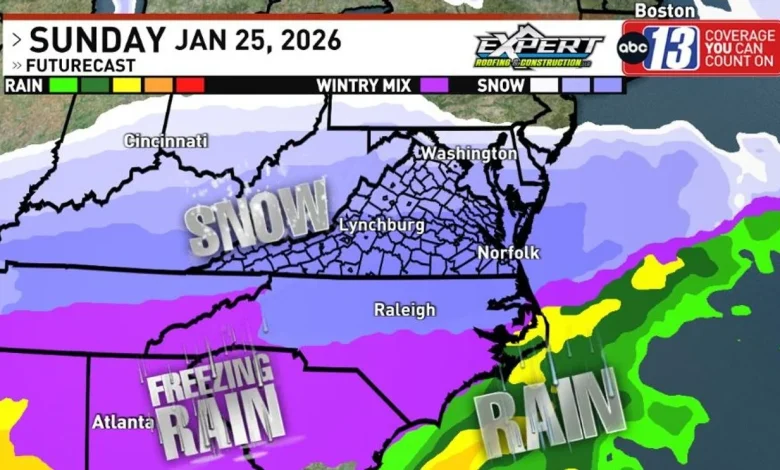 Big-time snow expected in the ABC13 area this weekend