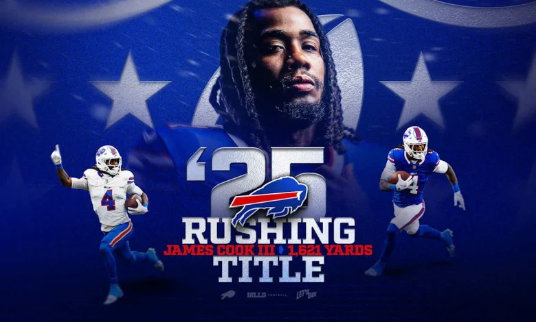 Bills RB James Cook III wins 2025 NFL rushing title