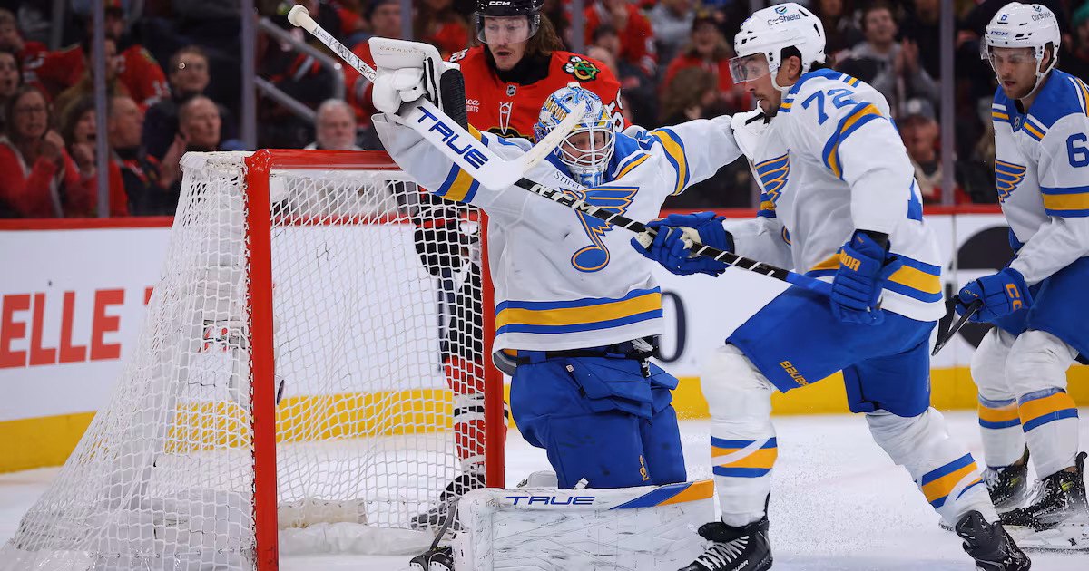 Binnington’s roller-coaster season continues with blowout loss, failed attempt to pull him