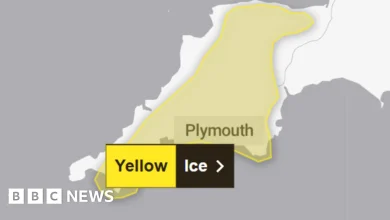 Black ice in 'many areas' of Devon and Cornwall