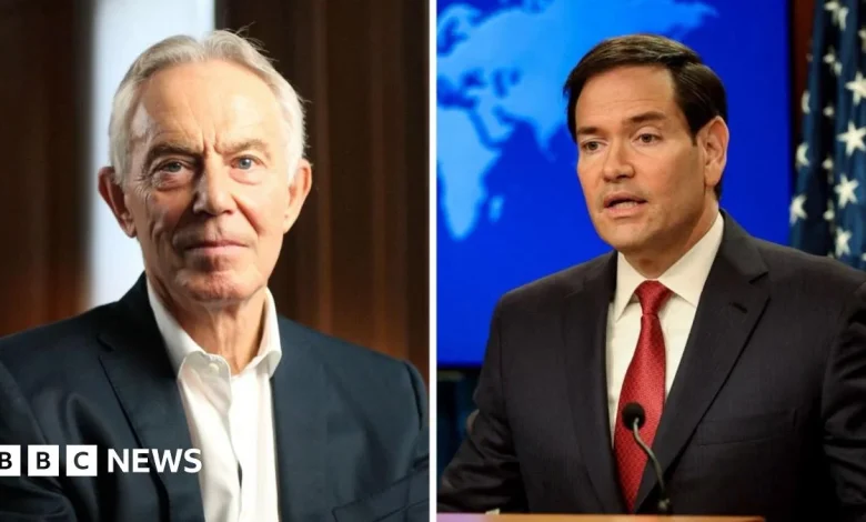 Blair and Rubio among names on Gaza 'Board of Peace'