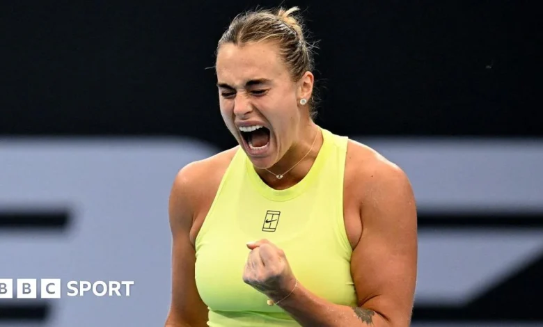 Brisbane International: Aryna Sabalenka sets up Marta Kostyuk final