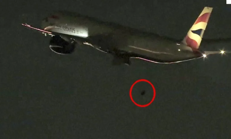 British Airways flight to London loses wheel during take-off