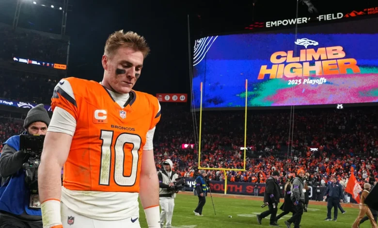 Broncos QB Bo Nix breaks ankle during team's overtime defeat of the Buffalo Bills