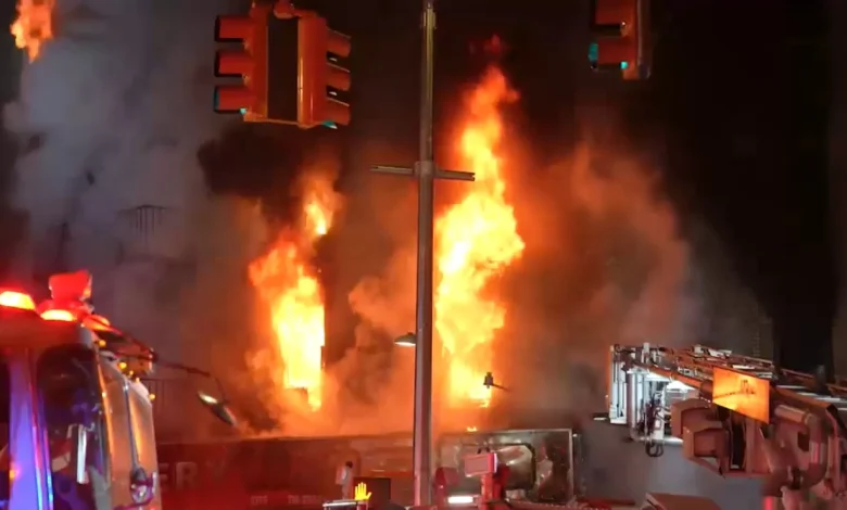 Bronx fire: 2 FDNY firefighters, resident injured in 5-alarm apartment blaze in Claremont deli
