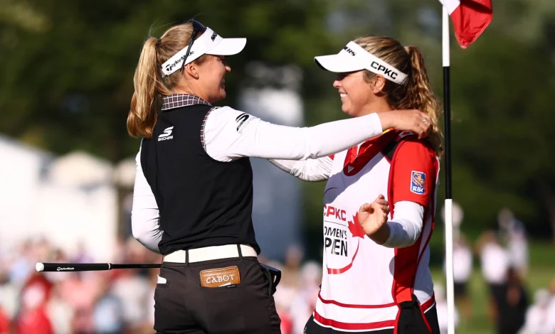 Brooke Henderson turns to veteran caddie as sister Brittany expects first child