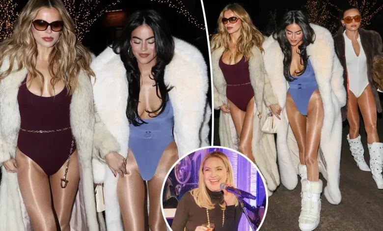 Brooks Nader and her sisters go '80s après' at Kate Hudson and Cade Hudson's Aspen New Year's Eve party