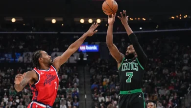 Brown ties career-high with 50 points in Celtics' romp over Clippers