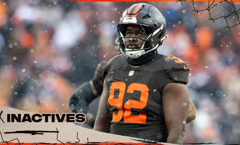 Browns announce inactives for Week 18 vs. the Bengals - Cleveland Browns