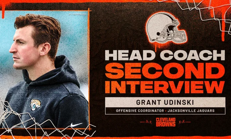 Browns complete 2nd head coach interview with Jaguars offensive coordinator Grant Udinski
