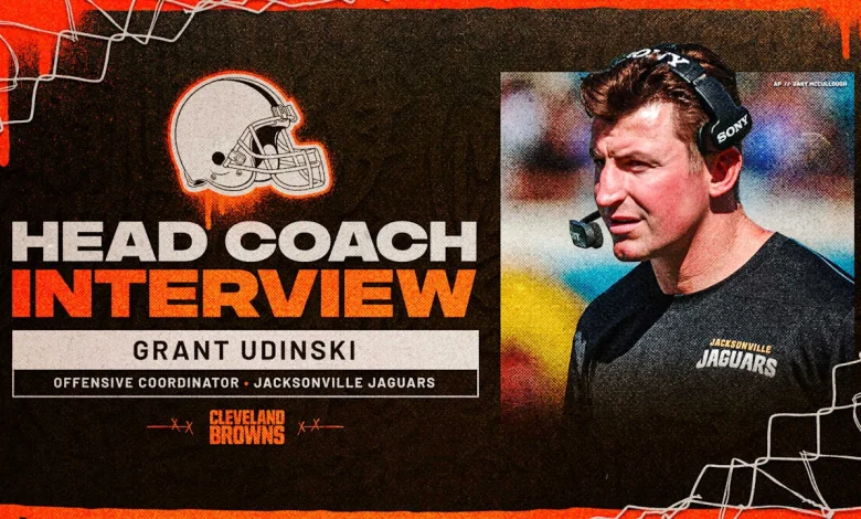 Browns interview Jaguars offensive coordinator Grant Udinski for head coach