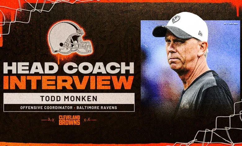 Browns interview Ravens offensive coordinator Todd Monken for head coach