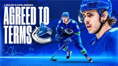 CANUCKS AGREE TO TERMS WITH LINUS KARLSSON ON A TWO-YEAR CONTRACT EXTENSION